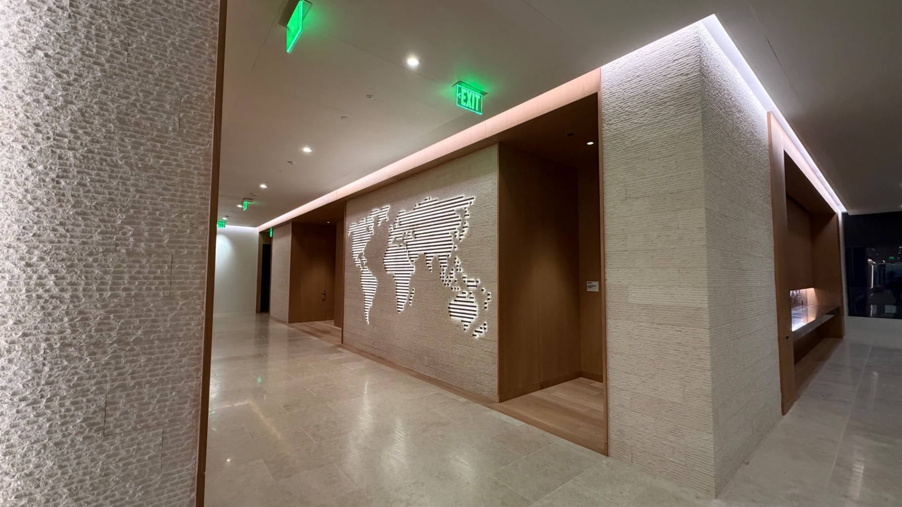 World Map Feature Wall