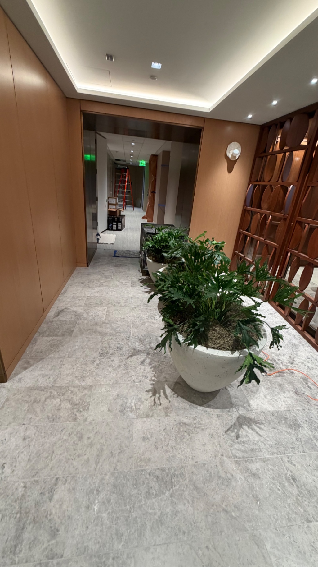 Stone Planter Corridor