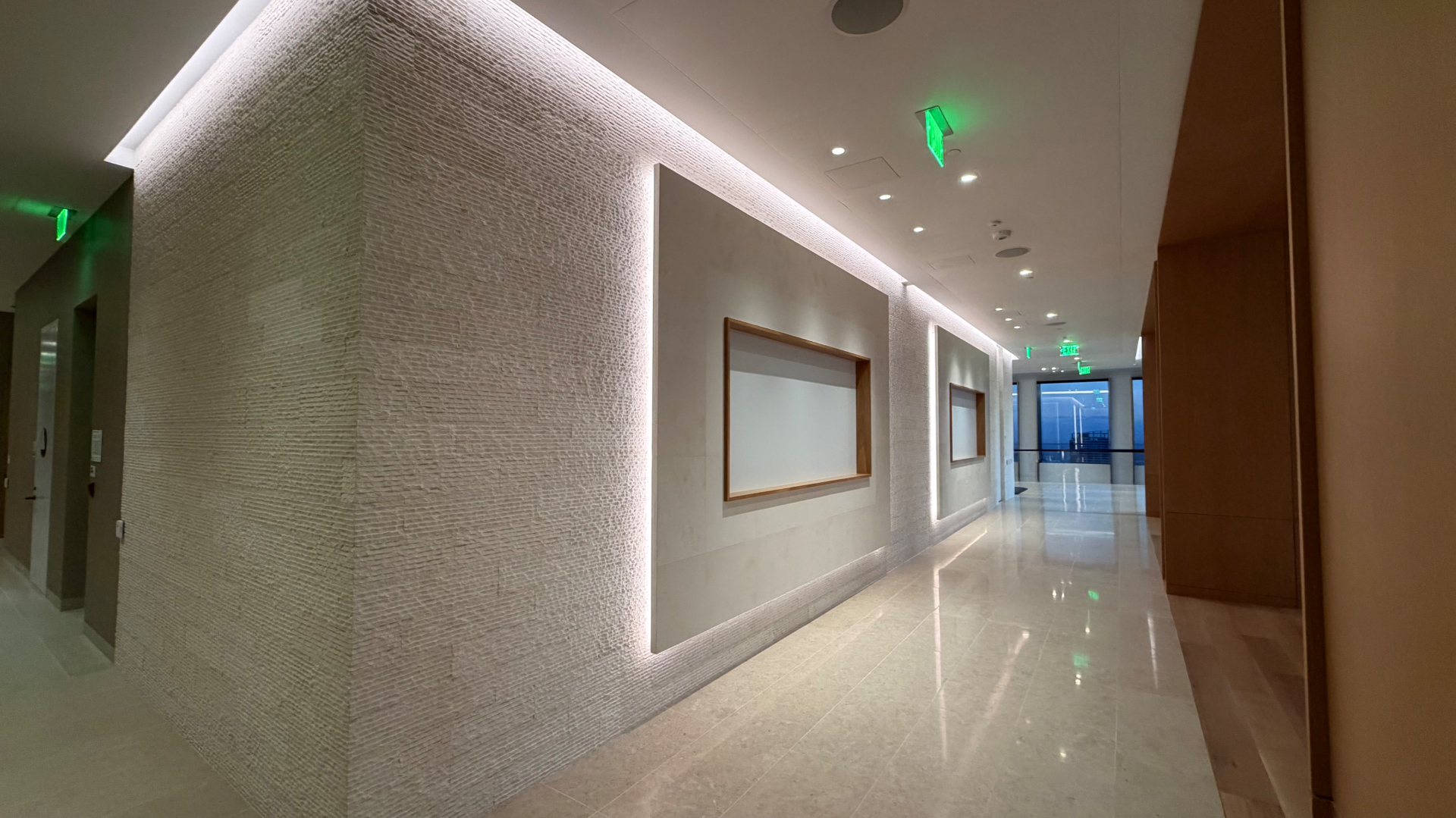 Backlit Stone Corridor