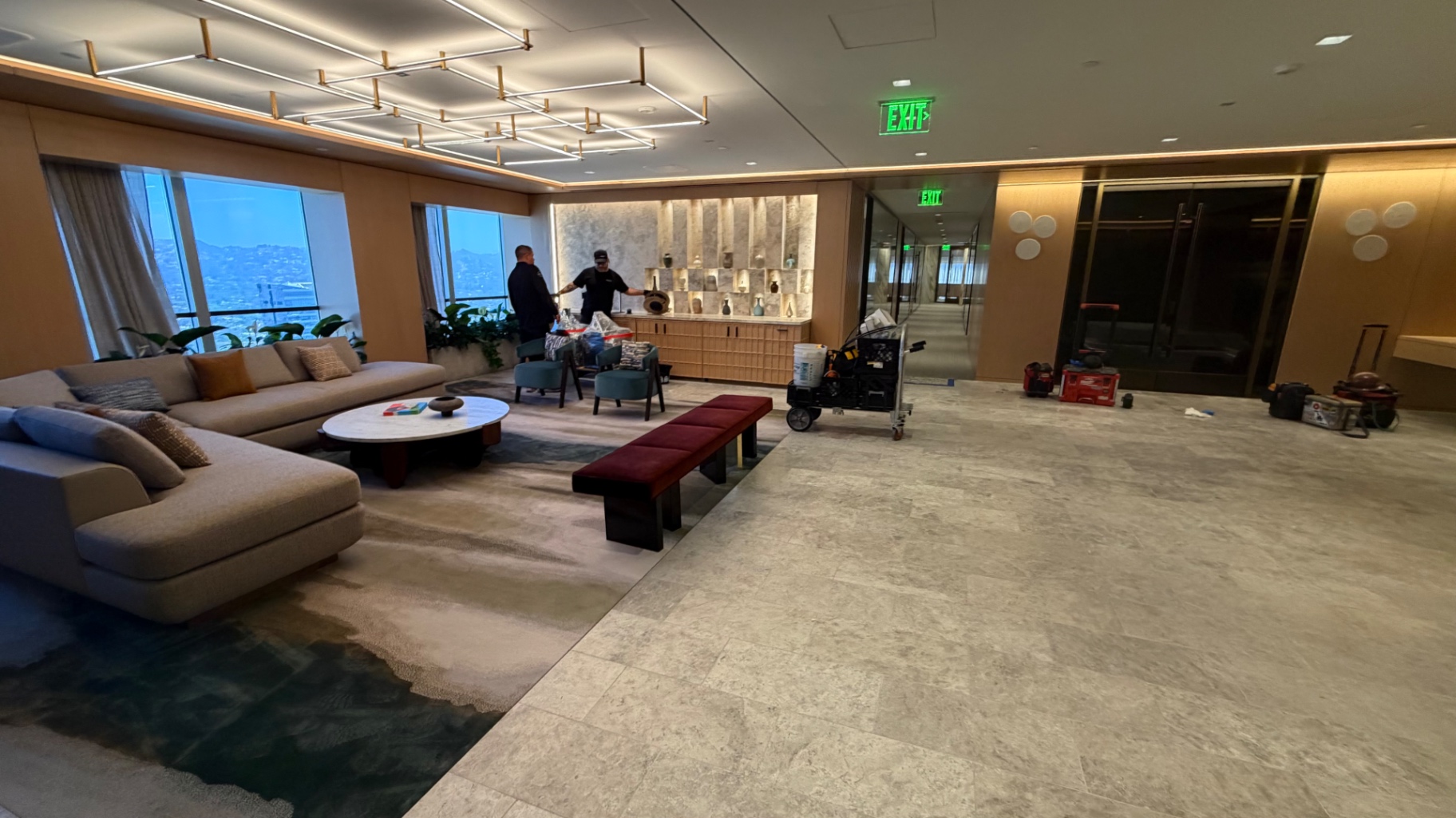Lounge Install in Progress
